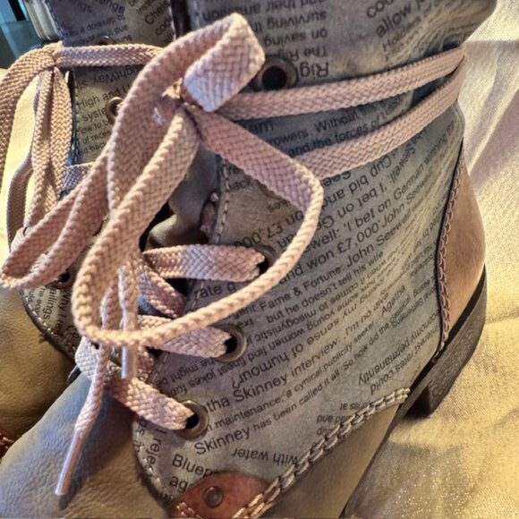 Rieker Payton 22 Grey/Brown Booties - US Size 8 - NEW - Picture 7 of 16